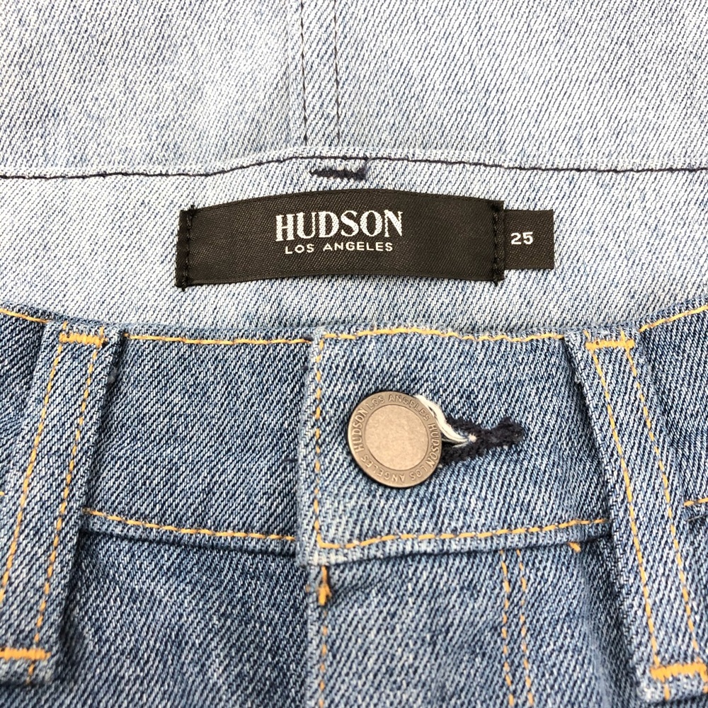 Hudson Jeans Blue Viper Denim Mini Skirt - Picture 4 of 6